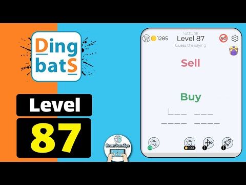 Video guide by BrainGameTips: Dingbats! Level 87 #dingbats