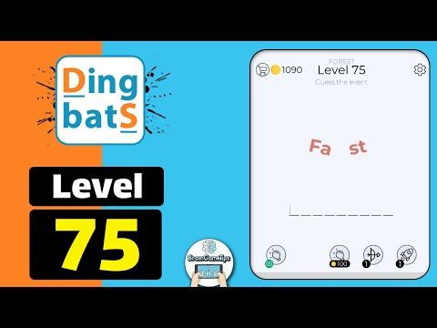 Video guide by BrainGameTips: Dingbats! Level 75 #dingbats