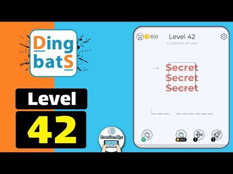 Video guide by BrainGameTips: Dingbats! Level 42 #dingbats