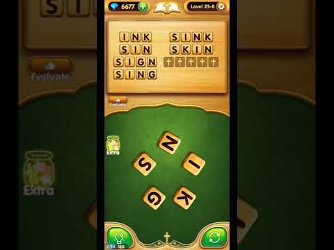 Video guide by ETPC EPIC TIME PASS CHANNEL: Bible Word Puzzle Chapter 25 - Level 8 #biblewordpuzzle