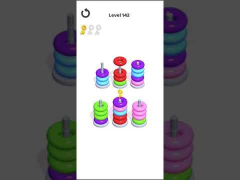 Video guide by Mobile games: Hoop Stack Level 142 #hoopstack