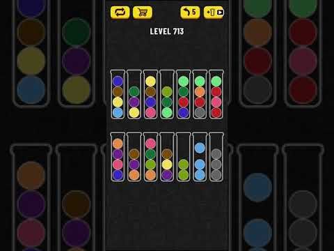 Video guide by Mobile games: Ball Sort Puzzle Level 713 #ballsortpuzzle