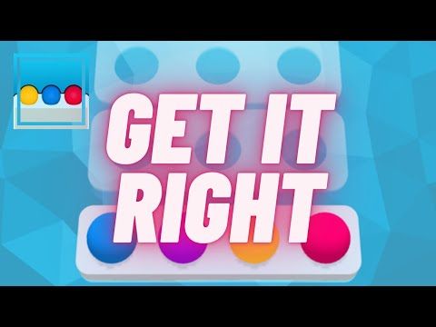 Video guide by RebelYelliex: Get It Right! Level 1 #getitright