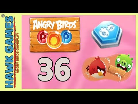 Video guide by Angry Birds Gameplay: Pop Bubble Shooter Level 36 #popbubbleshooter