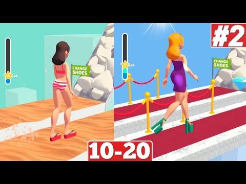 Video guide by HOTGAMES: Shoe Race Level 10-20 #shoerace