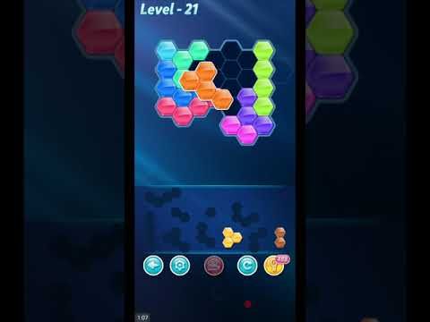 Video guide by ETPC EPIC TIME PASS CHANNEL: Block! Hexa Puzzle Level 21 #blockhexapuzzle