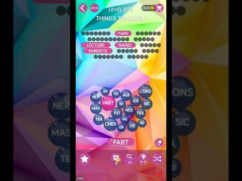 Video guide by ETPC EPIC TIME PASS CHANNEL: Word Pearls Level 579 #wordpearls