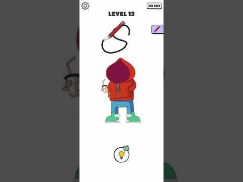 Video guide by Chaker Gamer: Draw a Line: Tricky Brain Test Level 13 #drawaline