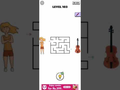 Video guide by Chaker Gamer: Draw a Line: Tricky Brain Test Level 103 #drawaline