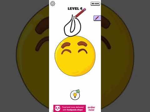 Video guide by Chaker Gamer: Draw a Line: Tricky Brain Test Level 4 #drawaline