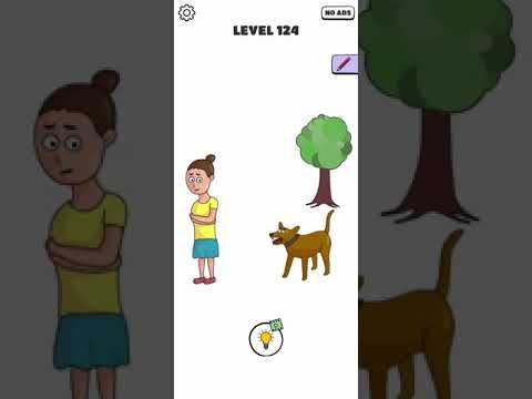 Video guide by Chaker Gamer: Draw a Line: Tricky Brain Test Level 124 #drawaline