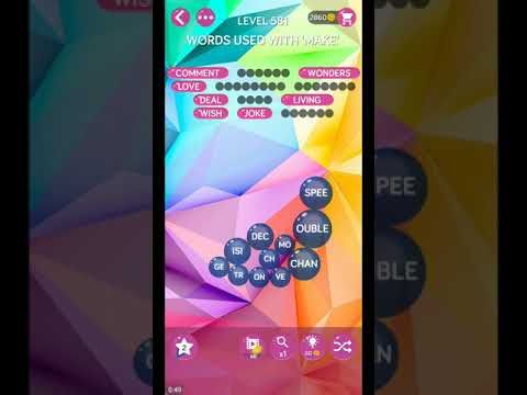 Video guide by ETPC EPIC TIME PASS CHANNEL: Word Pearls Level 581 #wordpearls