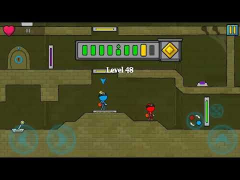 Video guide by Crazy Gamer: Red & Blue Stickman Level 48 #redampblue