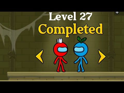 Video guide by Game ohh: Red & Blue Stickman Level 25 #redampblue