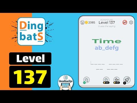 Video guide by BrainGameTips: Dingbats! Level 137 #dingbats
