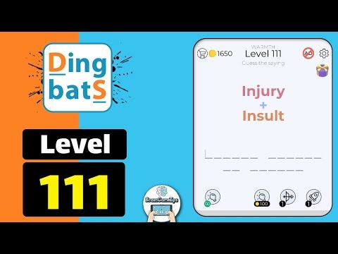 Video guide by BrainGameTips: Dingbats! Level 111 #dingbats