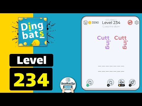 Video guide by BrainGameTips: Dingbats! Level 234 #dingbats