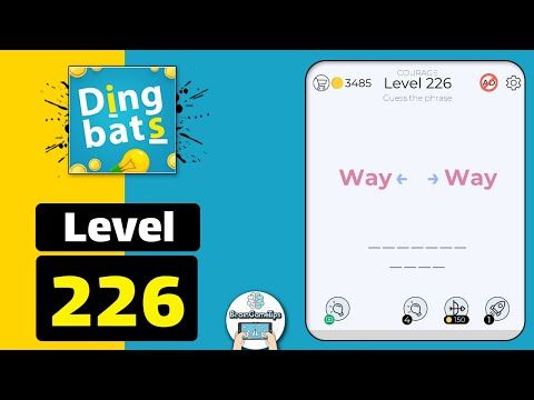 Video guide by BrainGameTips: Dingbats! Level 226 #dingbats