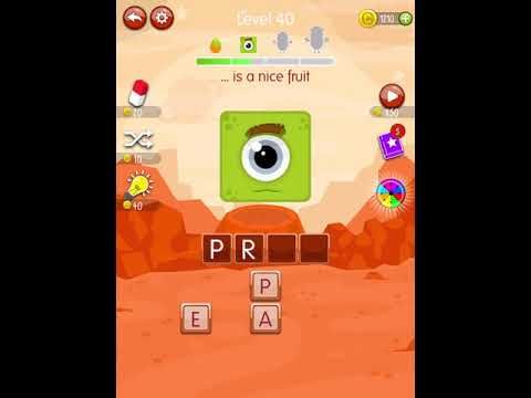 Video guide by Scary Talking Head: Word Monsters Level 40 #wordmonsters