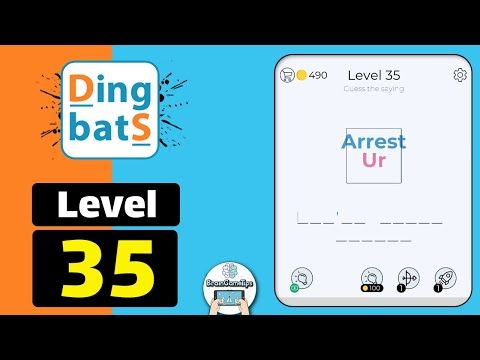 Video guide by BrainGameTips: Dingbats! Level 35 #dingbats