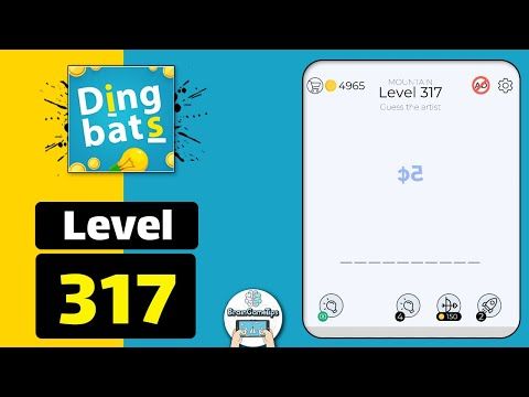 Video guide by BrainGameTips: Dingbats! Level 317 #dingbats
