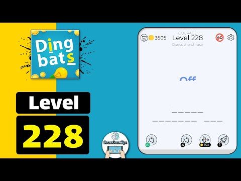 Video guide by BrainGameTips: Dingbats! Level 228 #dingbats