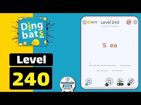 Video guide by BrainGameTips: Dingbats! Level 240 #dingbats
