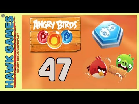 Video guide by Angry Birds Gameplay: Pop Bubble Shooter Level 47 #popbubbleshooter