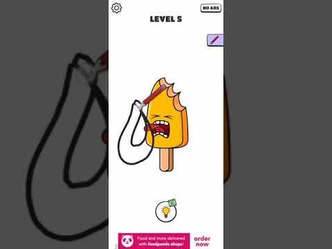 Video guide by Chaker Gamer: Draw a Line: Tricky Brain Test Level 5 #drawaline