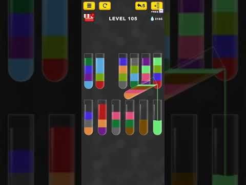 Video guide by Mobile Games: Water Sort Color Puzzle Level 105 #watersortcolor