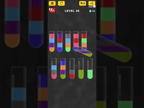 Video guide by Mobile Games: Water Sort Color Puzzle Level 36 #watersortcolor