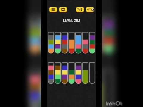 Video guide by Mobile Games: Water Sort Puzzle Level 203 #watersortpuzzle