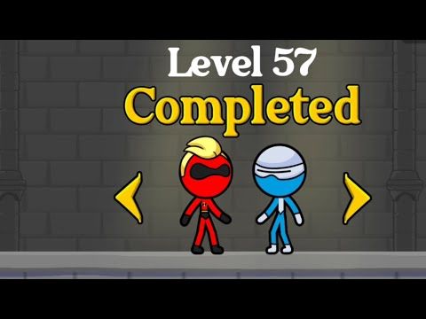 Video guide by Game ohh: Red & Blue Stickman Level 55 #redampblue