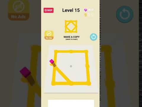 Video guide by RebelYelliex: Line Paint! Level 15 #linepaint