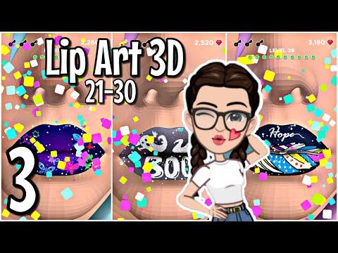 Video guide by YeyisPlay: Lip Art 3D Level 21 #lipart3d