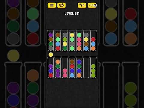 Video guide by Mobile games: Ball Sort Puzzle Level 861 #ballsortpuzzle
