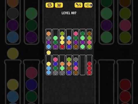 Video guide by Mobile games: Ball Sort Puzzle Level 807 #ballsortpuzzle
