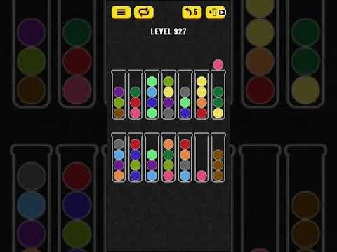 Video guide by Mobile games: Ball Sort Puzzle Level 927 #ballsortpuzzle