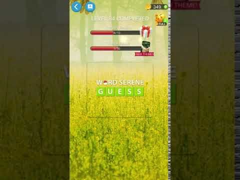 Video guide by RebelYelliex: Word Serene Guess Level 84 #wordsereneguess