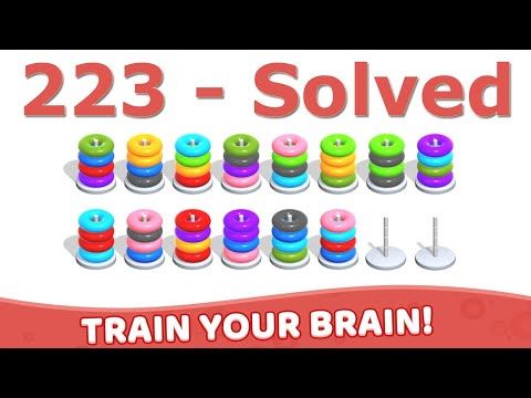 Video guide by Mobile Puzzle Games: Hoop Stack Level 223 #hoopstack