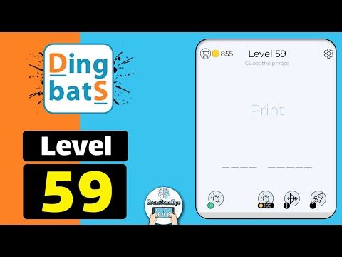 Video guide by BrainGameTips: Dingbats! Level 59 #dingbats