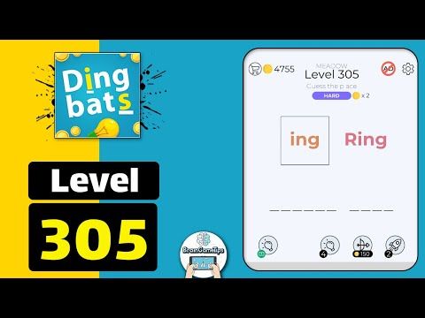 Video guide by BrainGameTips: Dingbats! Level 305 #dingbats