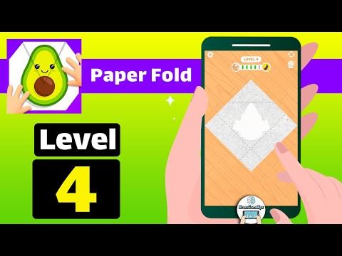 Video guide by BrainGameTips: Paper Fold Level 4 #paperfold