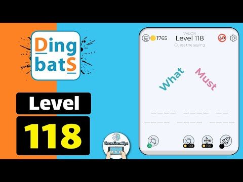 Video guide by BrainGameTips: Dingbats! Level 118 #dingbats