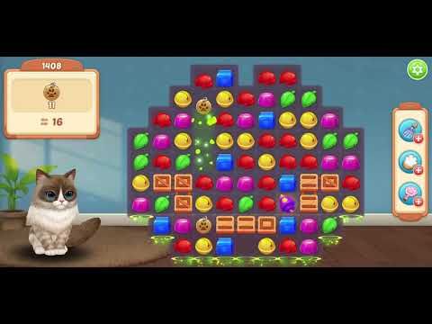 Video guide by Leo Mercury Games: Kitten Match Level 1408 #kittenmatch