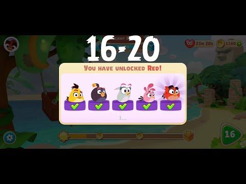 Video guide by Kualema: Angry Birds Journey Level 16-20 #angrybirdsjourney