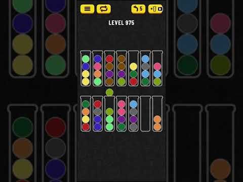 Video guide by Mobile games: Ball Sort Puzzle Level 975 #ballsortpuzzle