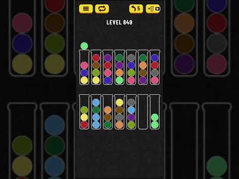 Video guide by Mobile games: Ball Sort Puzzle Level 849 #ballsortpuzzle