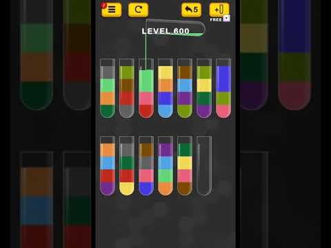 Video guide by Puzzle Games: Water Color Sort Level 600 #watercolorsort
