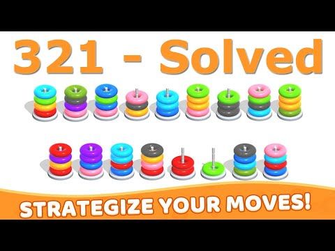 Video guide by Mobile Puzzle Games: Hoop Stack Level 321 #hoopstack